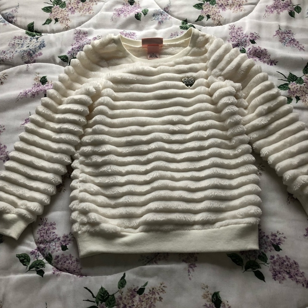 Girls Juicy Couture Faux Fur Sweater